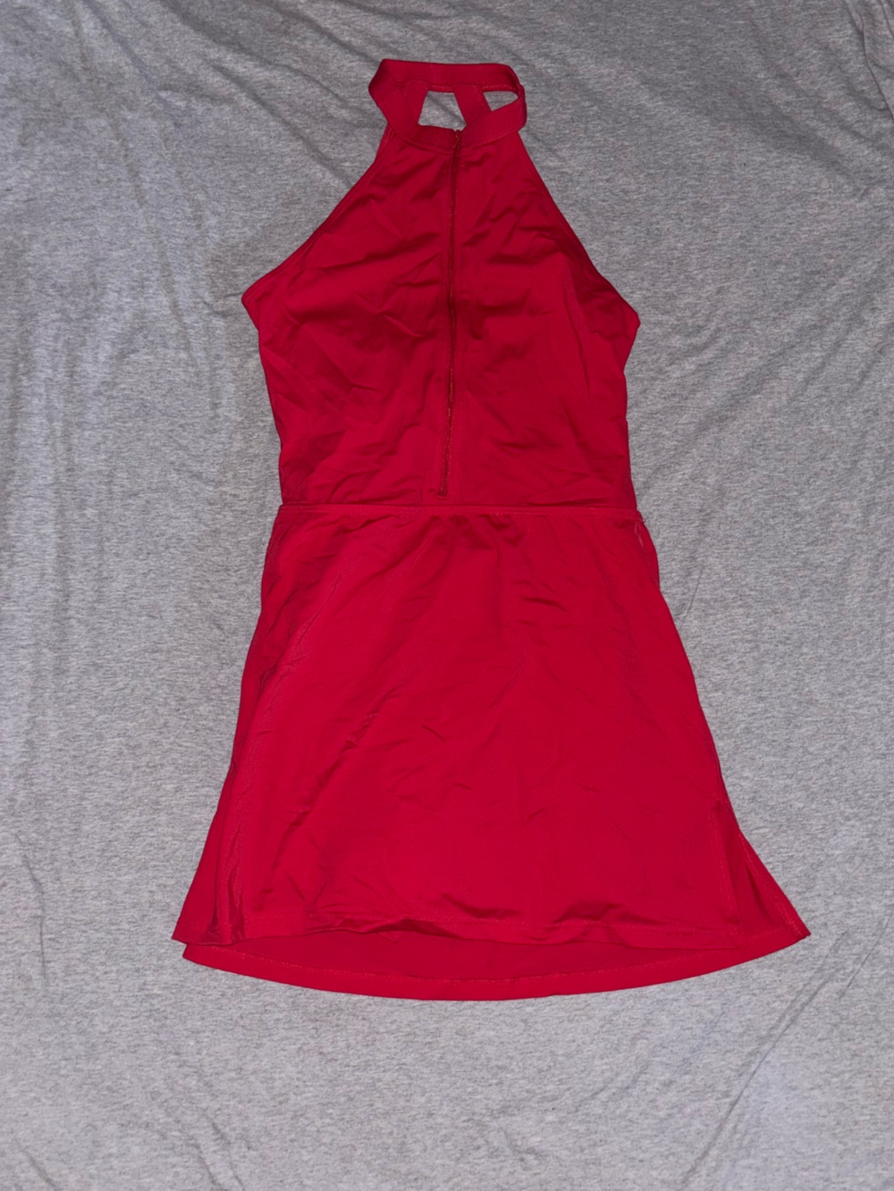 Balera Women’s Red Halter Dress with Built In Shorts Size Large Adult